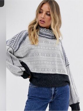 Free People At Lodge Turtleneck Pullover